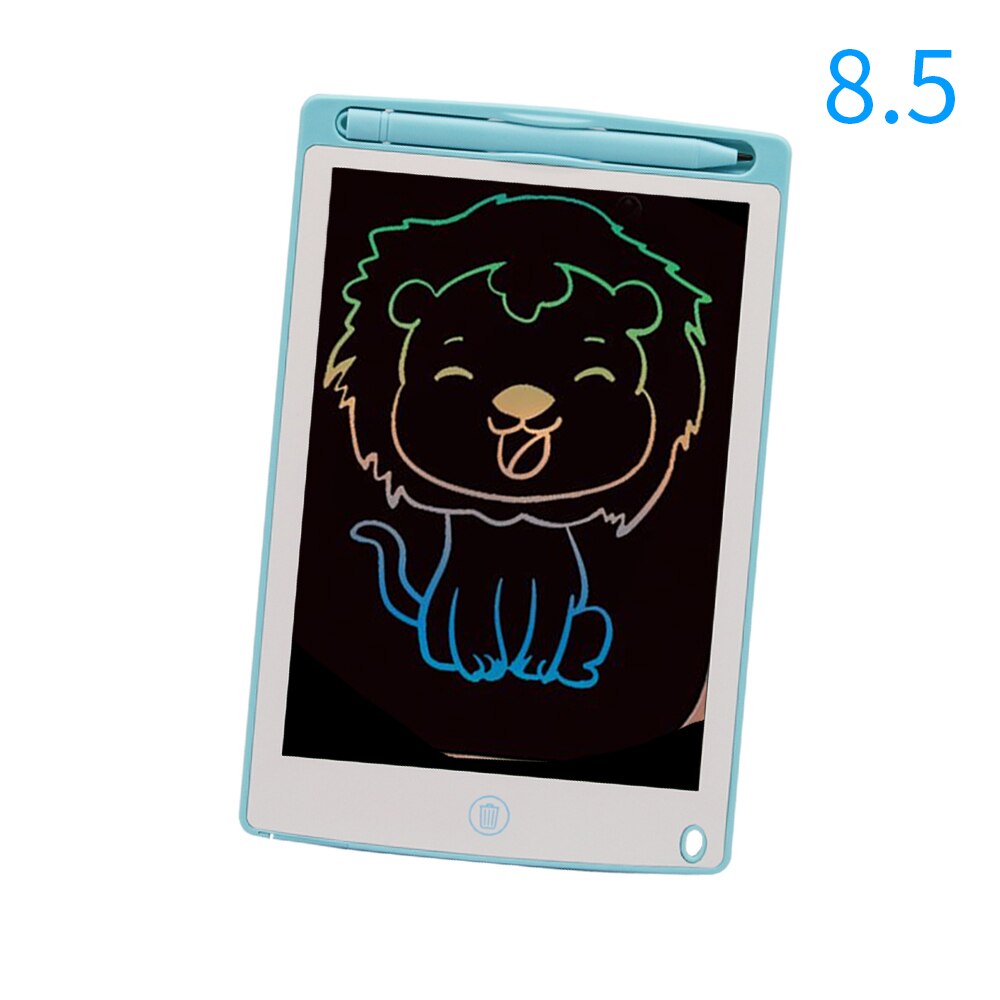 TISHRIC Drawing Tablet Digital Lcd Writing Tablet KIds Graphics Tablet Handwriting Pads Electronic Ultra-thin Graphic Board: 8.5inch-Blue