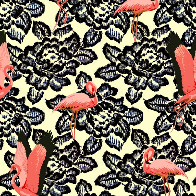 Spandex Fabric for dress Digital Printing Customization Jellyfish Pattern Stretch Thin Cloth DIY Clothes Shirt Sewing Materials: S0023 / 50cmX145cm