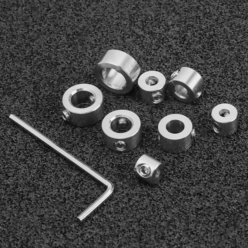 Woodworking Drill Stop Collar Set 3mm-10mm Drilling Bit Depth Stopper Ring Stainless Steel Stopper Ring Drill Locator Bit