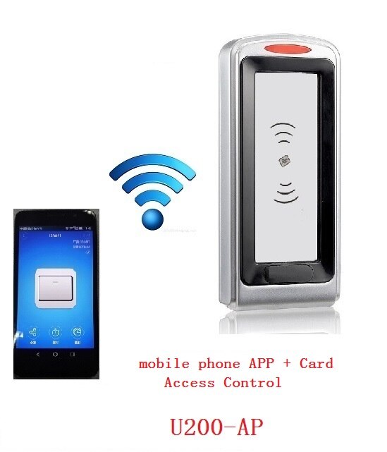 RFGATE U200-AP Mobile Phone Access Control ,Simple Proximity Access Control Card Reader comes with two master cards