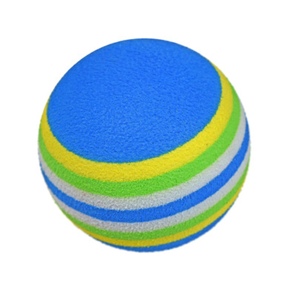 5 stuks/pak golfballen voor buiten regenboog streep schuim spons golfballen swing oefen trainingshulpmiddelen golfaccessoires gratis verzending: Blauw