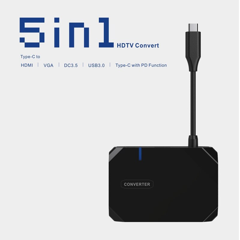 Usb c hub multi usb hub expander type c til hdmi vga dock til pro usb splitter computertilbehør