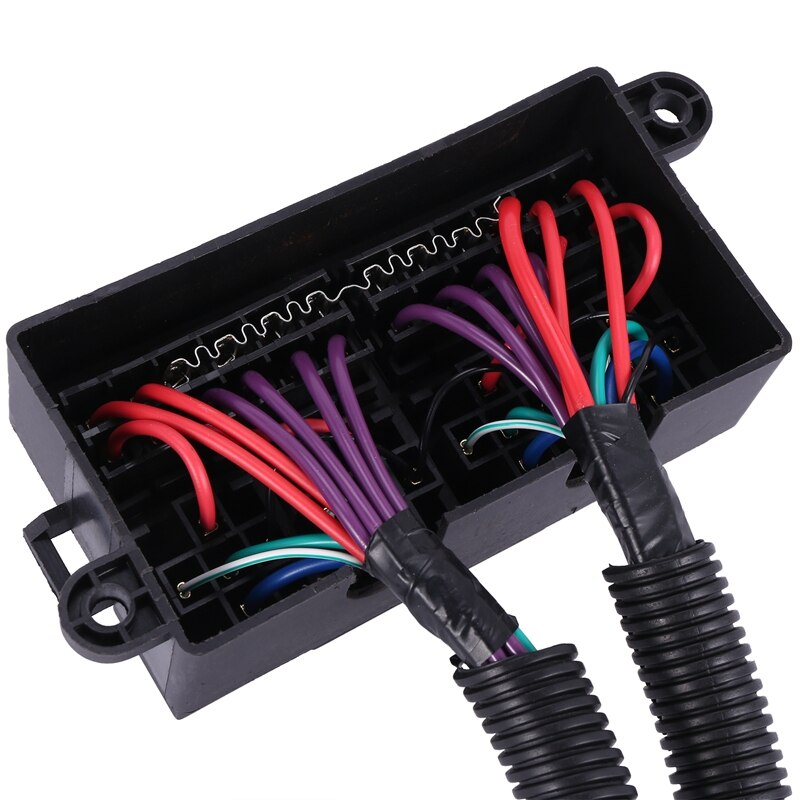 12 Way Blade Fuse-Holder Box with Spade Terminals and Fuse-4PCS 5pin 12V 40A Relays with Wiring for Car Truck Trailer