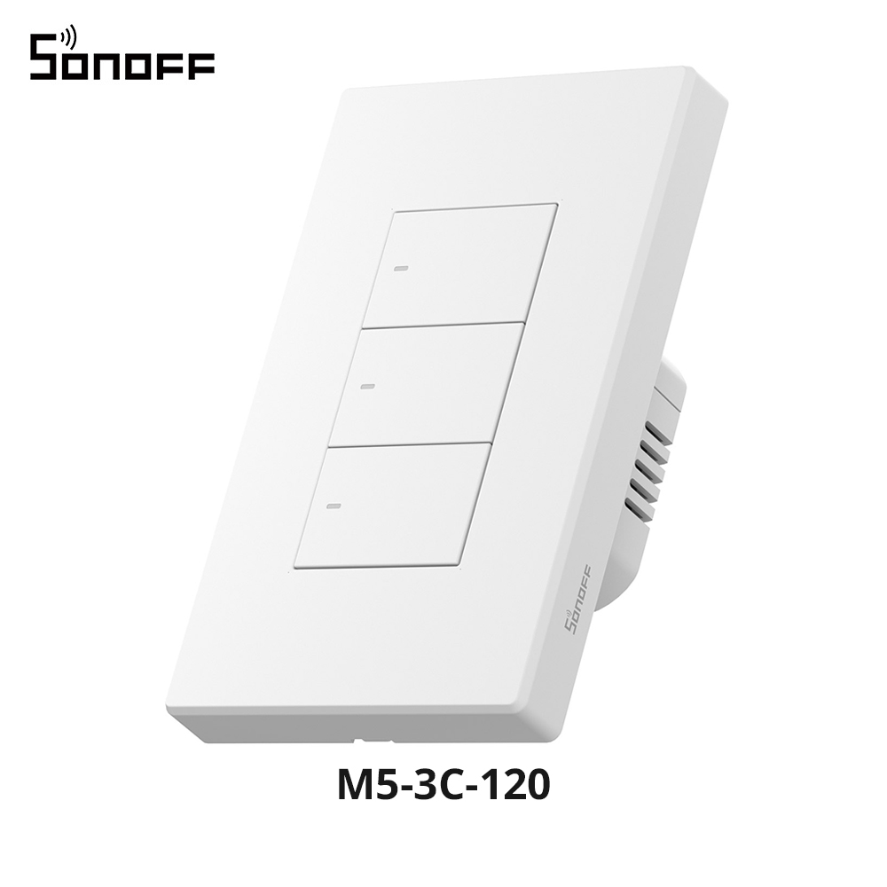 SONOFF M5 Matter interruptor de pared inteligente ESP32 bidireccional eWeLink-conmutador remoto Control de voz funciona con Alexa Google Apple Home Alice: Naranja fluorescente