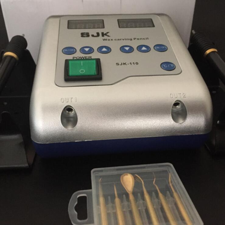 Dental Lab Elektrische Wax Mes Waxer Carving Potlood Carver Met 6 Tips + 2 Pennen
