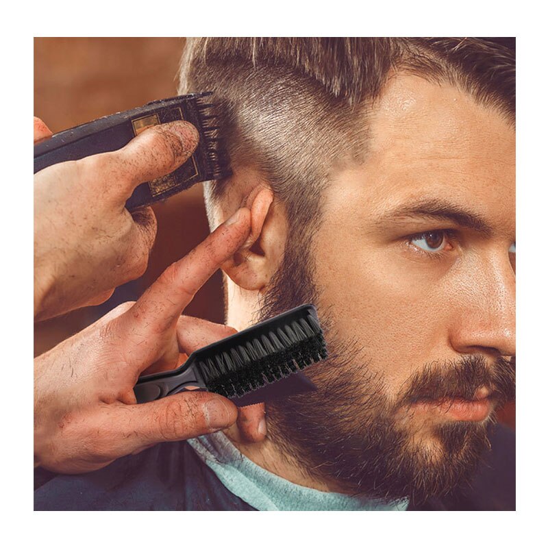 Retro fade børste rengøring børste kam saks frisør salon frisør tilbehør barber shop rengøring kam