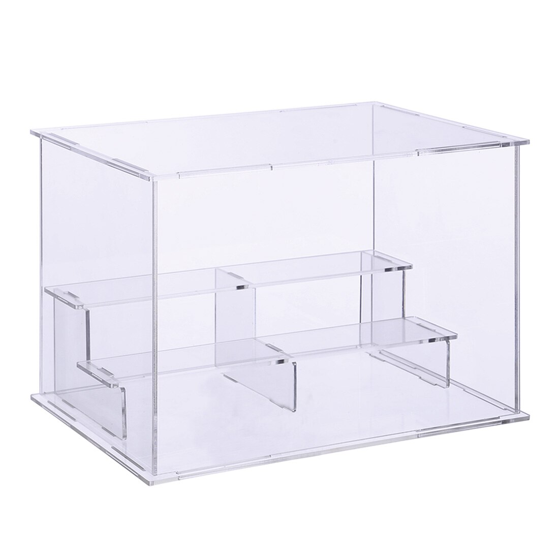 Estuche de exposición acrílico mostrador soporte de caja escaparate de protección a prueba de polvo para figuras de acción juguetes coleccionables + 1 de Navidad: 26x20x17.6cm