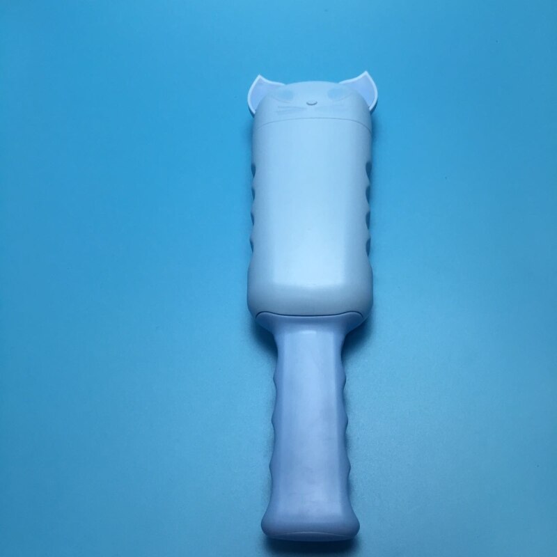 Kat og hund hårfjerning kam sofa klæbrig hårbørste kæledyr tandbørste rengøring mund hund børste tegneserie form hårfjerning børste: 01 kat blå