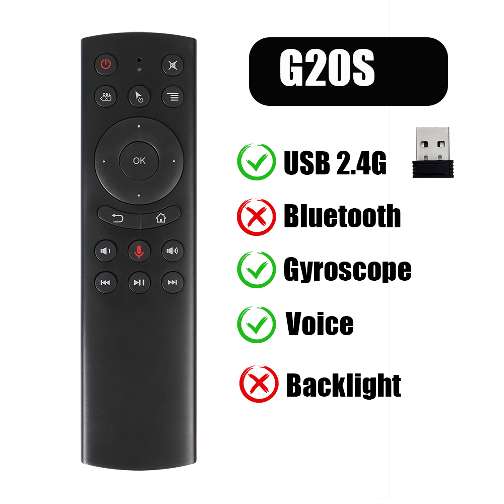 G20S Pro Voice Remote Control 2.4G Wireless Bluetooth Air Mouse G20 BT Microphone Gyroscope IR Learning for Android Tv Box: Yellow