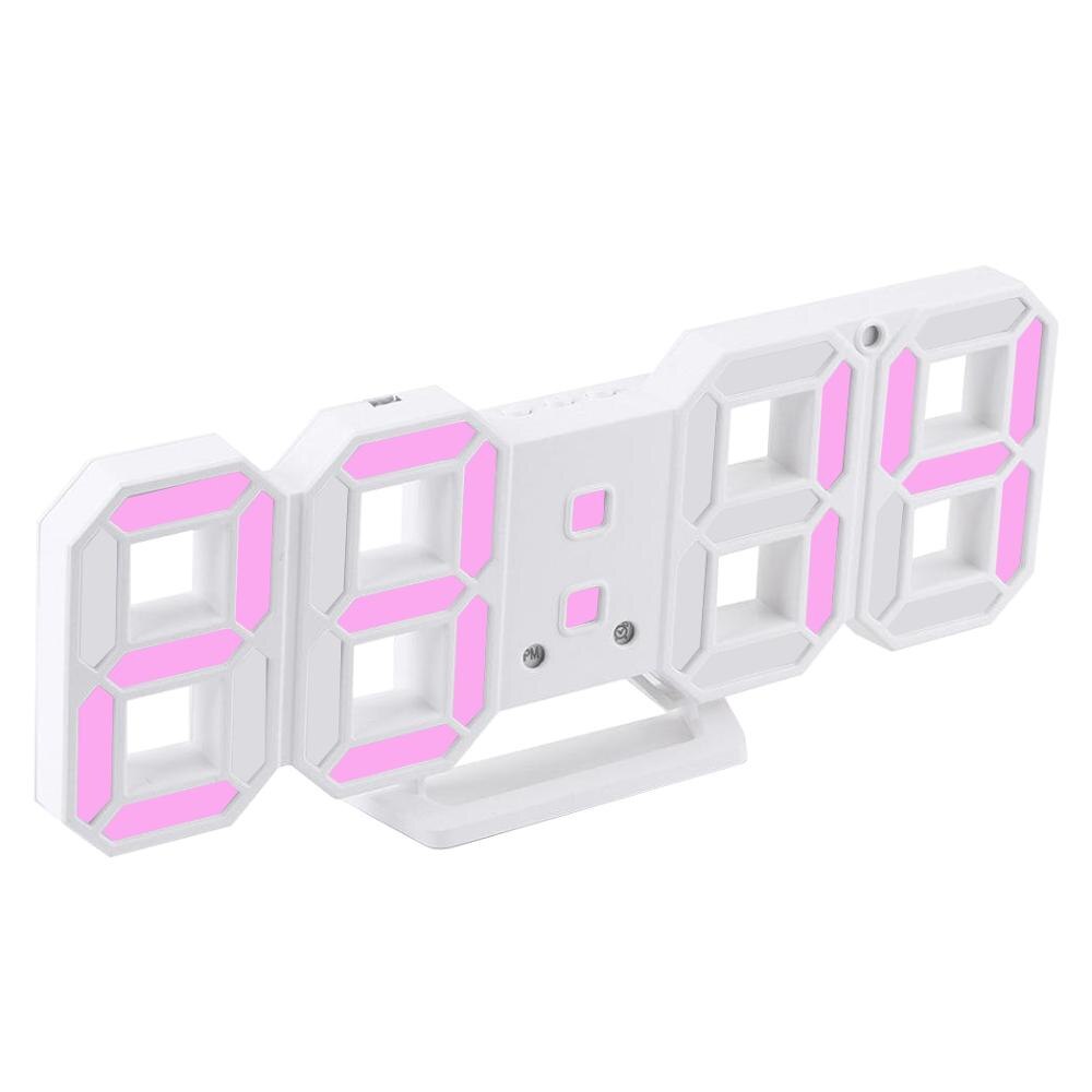 Sukeen Digitale Wanduhr batteriebetrieben, Wanduhr Digitaluhr mit großen Ziffern, Temperatur, 12/24 Std, Tischuhr Digitaluhr Wand für Wohnzimmer Schlafzimmer Büro Schule Garage Lagerhaus-Weiß