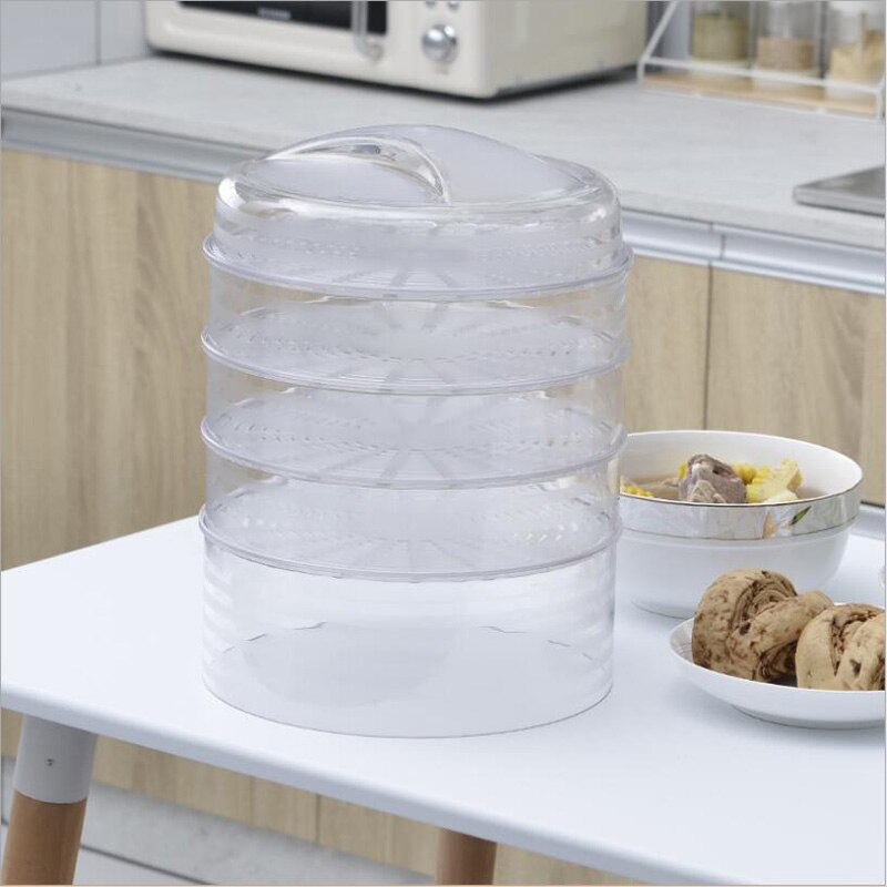 PET Material Insulated Dish Cover Food Cover Thickened Dustproof Fruit Plate Snack Food Dish Tray Party Cake Rack with Cover