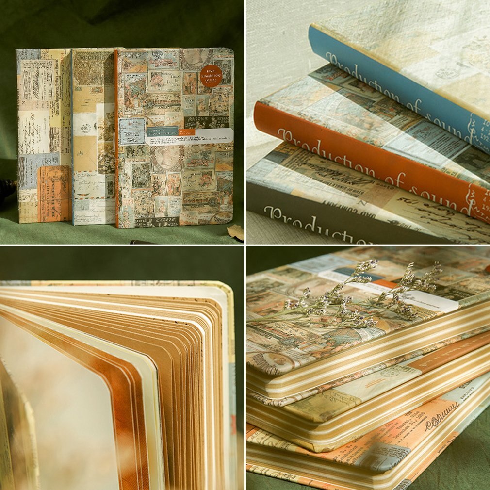 Notebook College Journals Retro Notebooks Hardcover Notebooks A5 Student Book Kraft Paper Color Journals