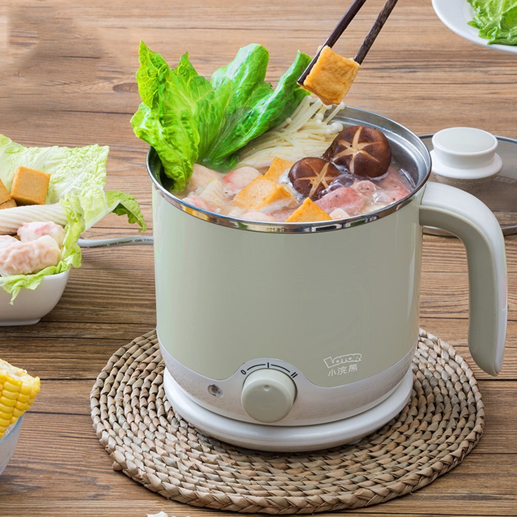 70C Slaapzaal Thuis Elektrische Stoomkoker Frituren Fornuis Multifunctionele Koken 600W Non-stick Stoomboot