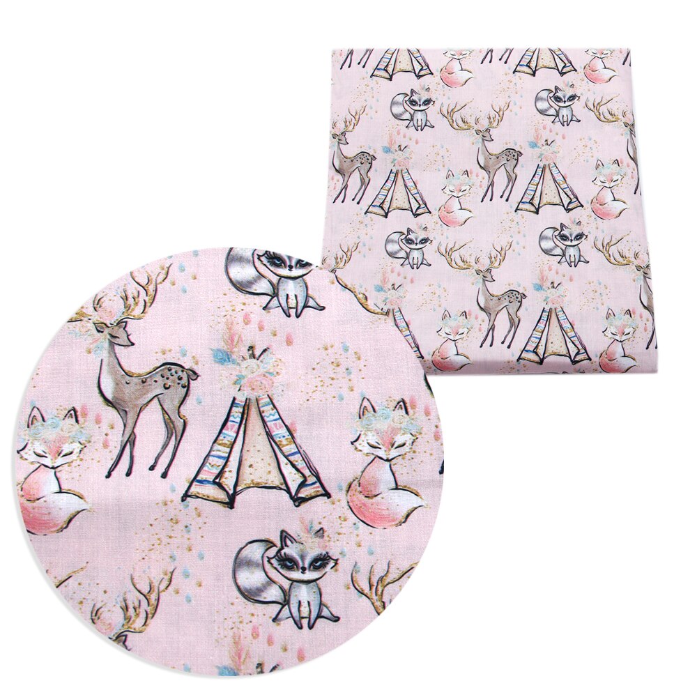 50*145cm rævbladpære trykt polyester bomuldsstof til fremstilling af tøj duge kjole til syning af duge ,1 yc 8269: 1073367001