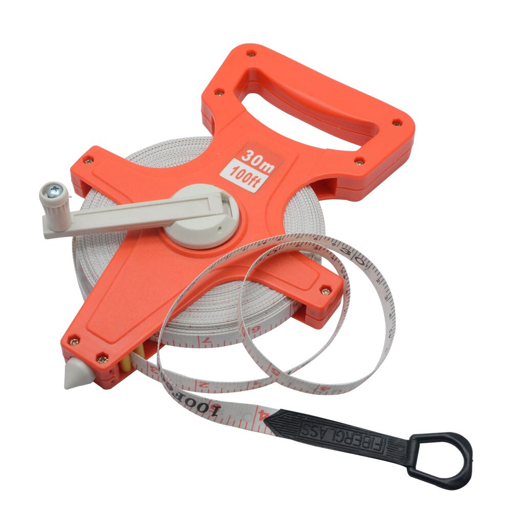 1pc Foot Fiberglass Measuring Tape Measure Reel — Landscaping Building Surveying