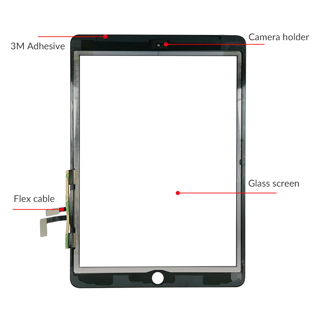 Nuovo per iPad aria 1 iPad 5 LCD tocco schermo esterno digitalizzatore sensore frontale Schermo in vetro tocco pannello sostituzione A1474 A1475 A1476