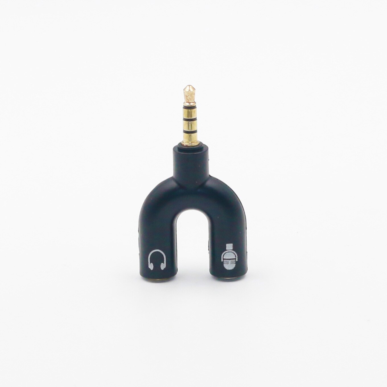 Jack 3.5 Mm Audio Kabel Connector Hoofdtelefoon Plug 1 Is Verdeeld In 2 Koppels Delen Headset Adapter