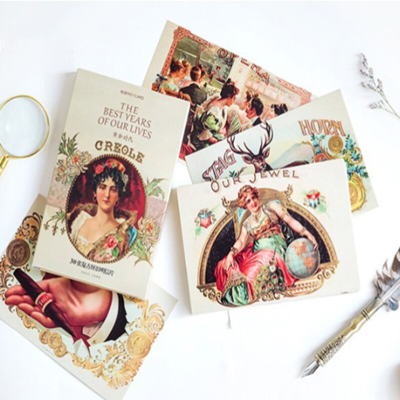 4 paquetes/lote de tarjetas postales de papel retro, negocio y tarjetas de invitación o felicitación marcador de decoración para lector al por mayor