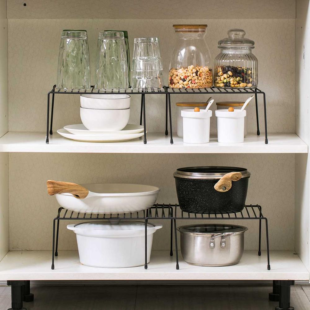 Kitchen Cupboard Storage Rack Shelf Dish Drying Rack Spice Jars Seasoning Bottles Holder Shelf Kitchen Organizer Cooker Holder