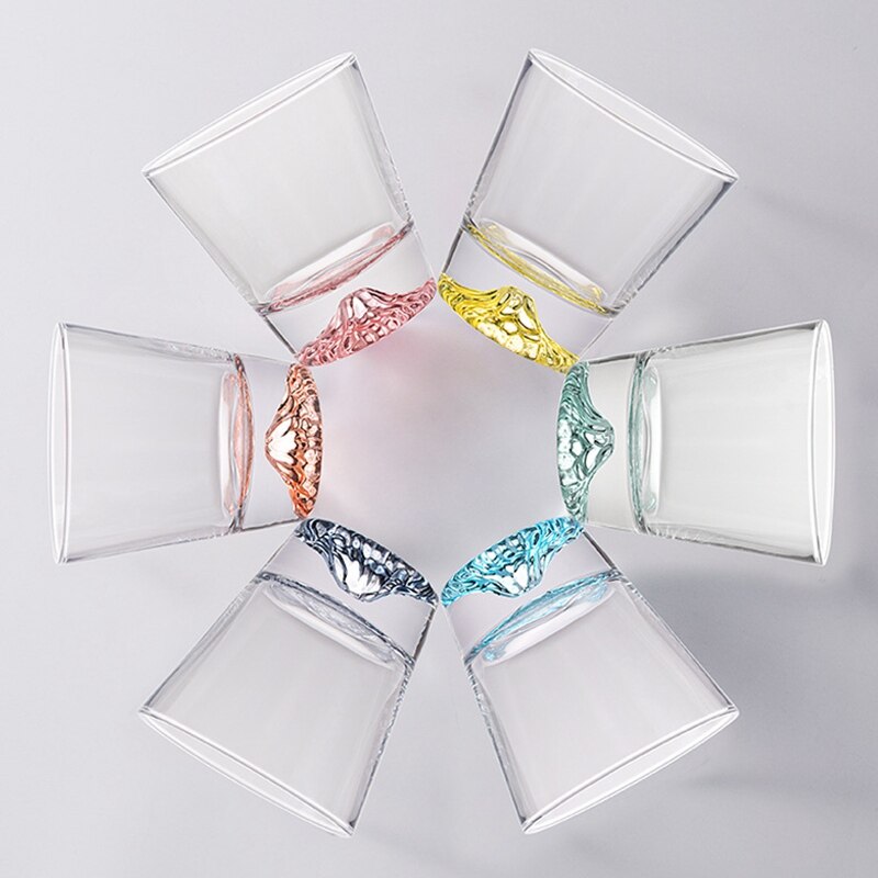 Verres à vin en cristal Transparent, créative, mignon, 3D, volcan, neige montagne, verre à whisky, verre à boire