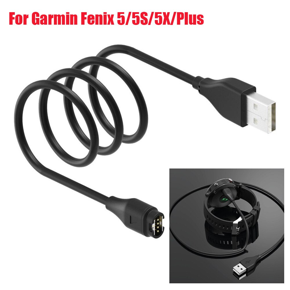 Cargador de Cable de base de carga de datos por USB para reloj Garmin Fenix 5 5S 5X Plus
