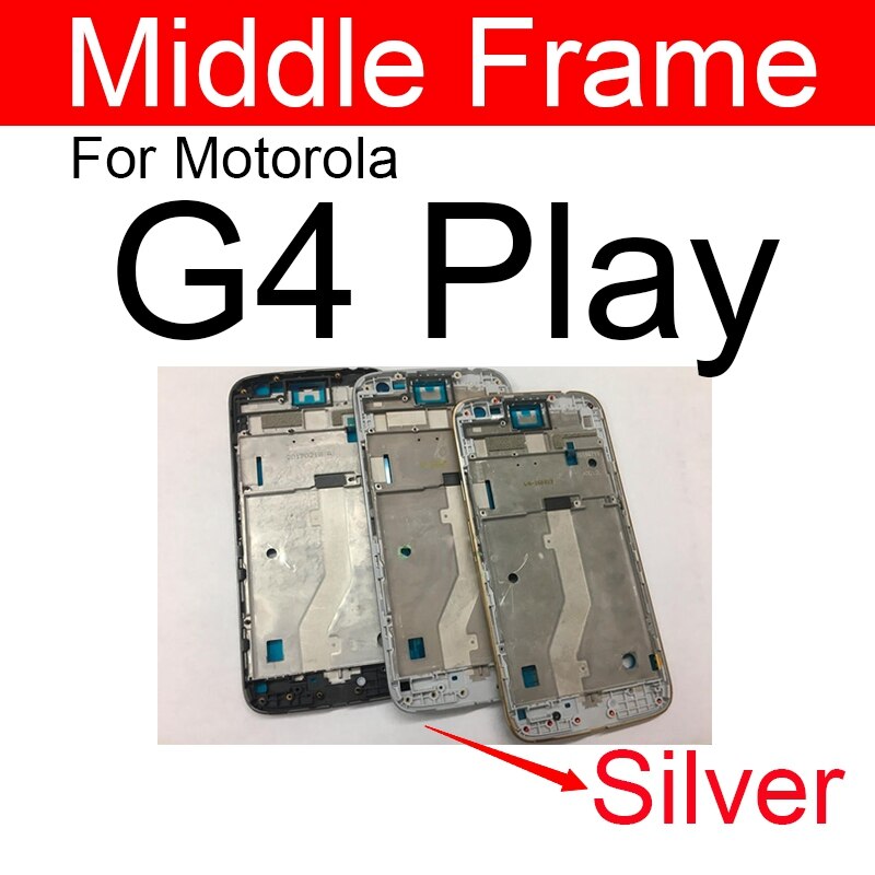 Middle Frame Housing For Motorola Moto G2 G (2nd Gen) G3 G (3rd Gen) G4 G5 G6 Play Plus Back Cover Battery Door Housing Bezel