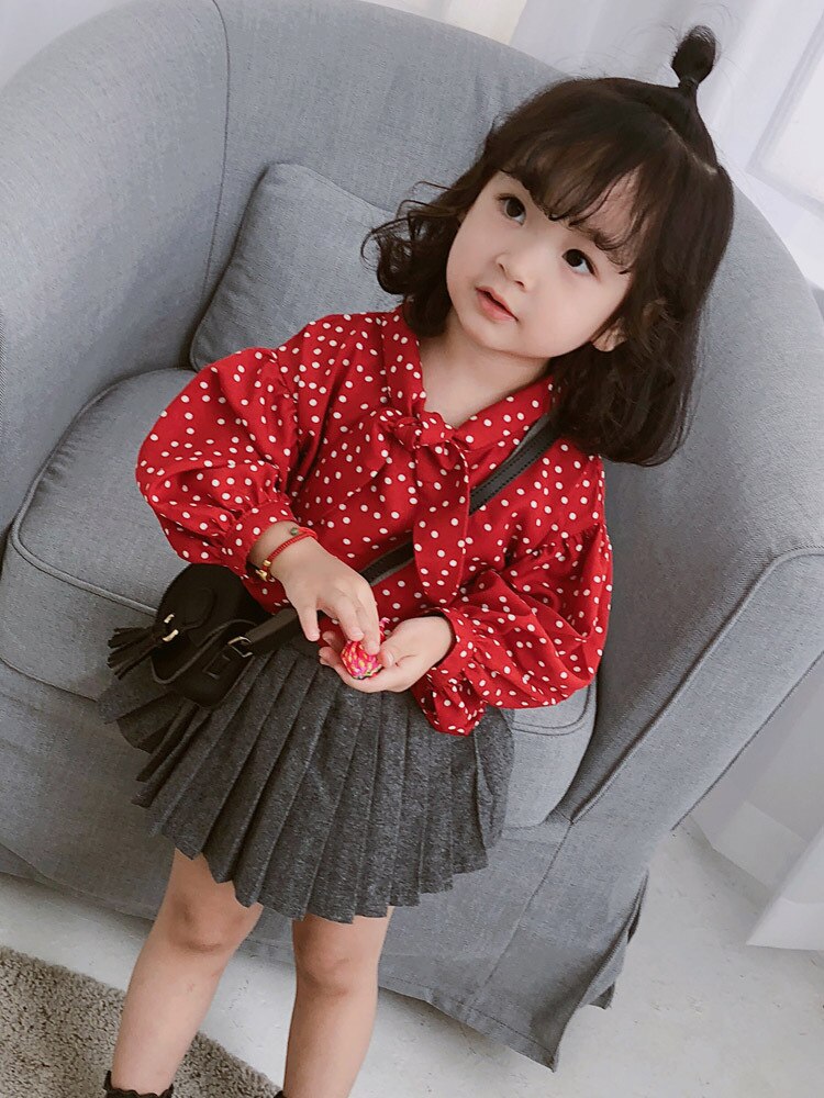 Preppy Korean Girl Skirt Spring Autumn Student Girl Pleated Skirts Princess Knit Skirt Baby Girls Clothing 2 4 5 6 7 8 Year