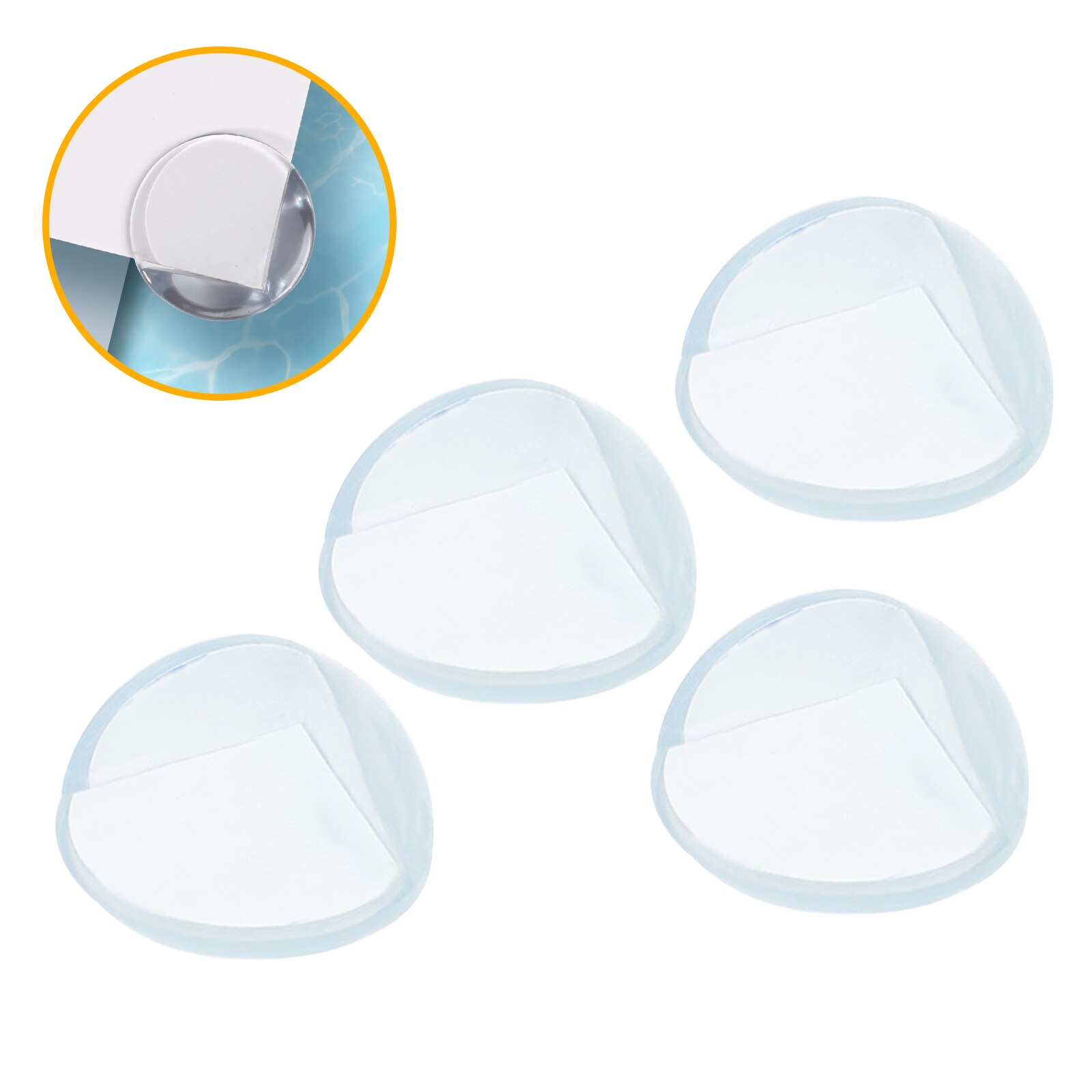 4Pcs 40mm PVC Transparent Table Corner Protector Children&#39;s Furniture Edge Protector Table Corner Edge Protector Cover Durable