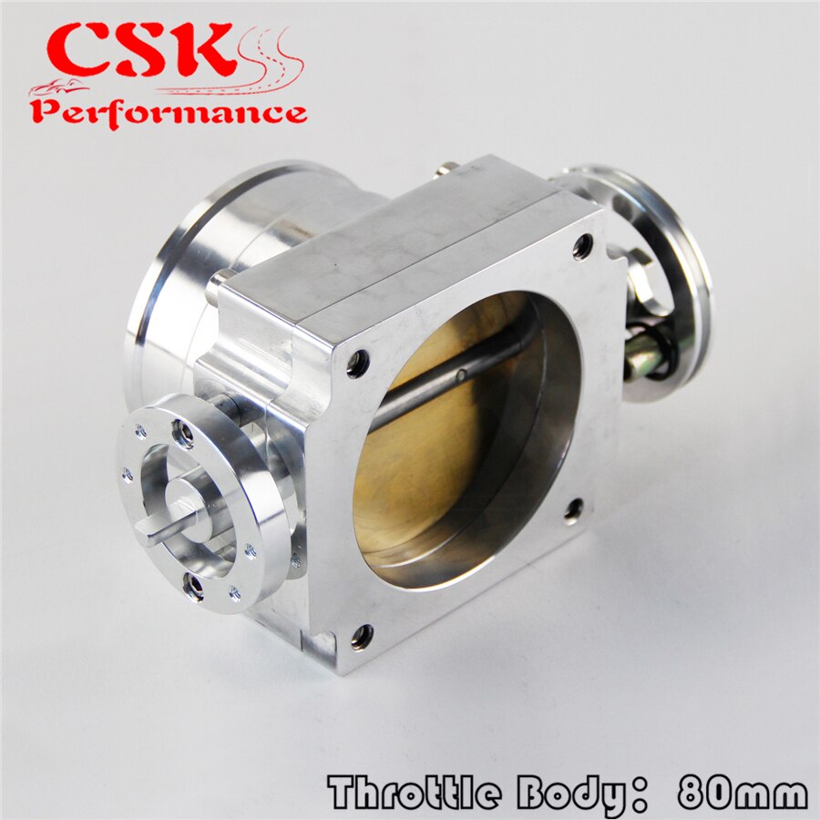80mm Alloy Aluminum Universal Throttle Body CNC Billet Intake Manifold High Flow
