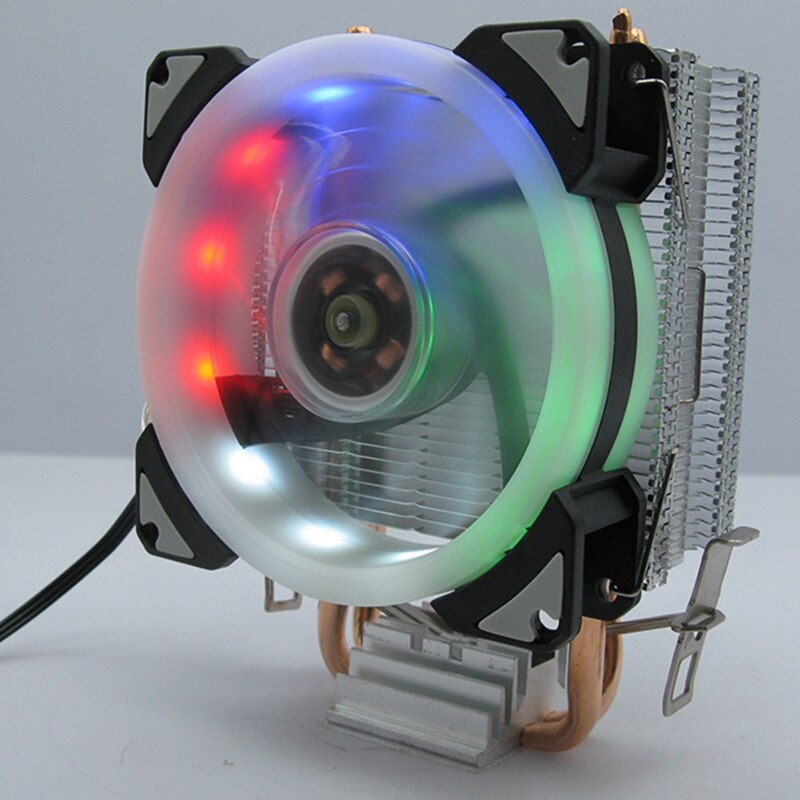 DELEFUN CPU Cooler 2 Pure Copper Heat Pipe Cooling Tower Cooling System 9mm CPU Cooling Fan CPU Radiator for AMD .