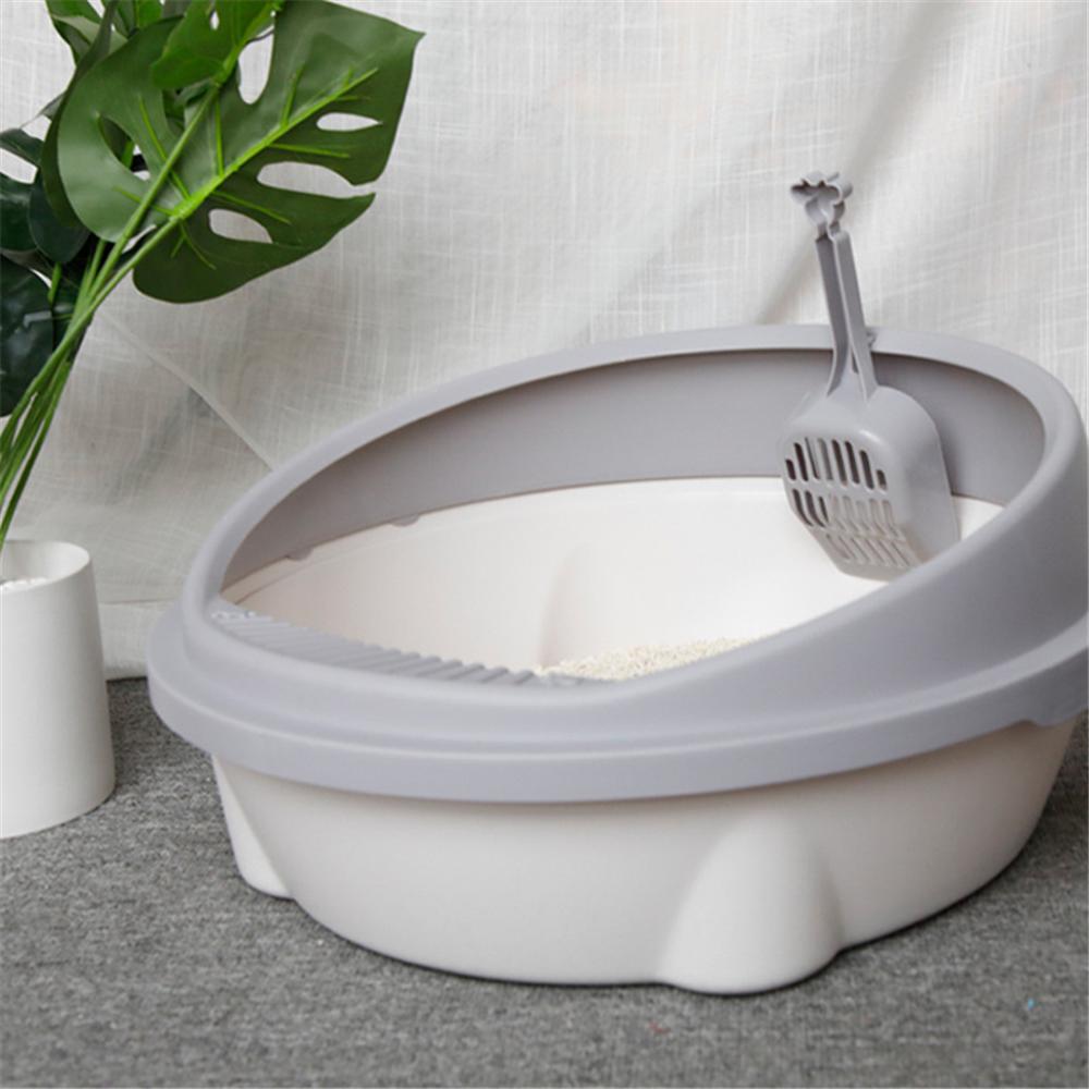 Cat Litter Box with Scoop Anti Splash Pet Toilet Clean Toilette Dog Bedpan Home Plastic Cats Sandbox Puppy Kitten Potty