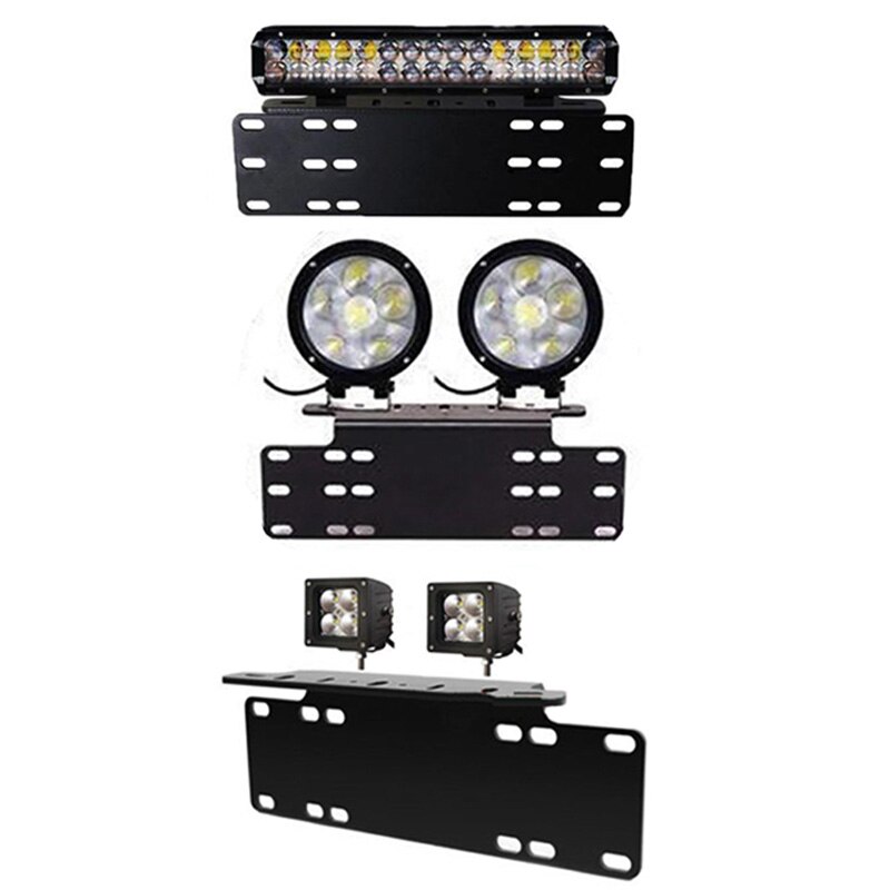 1 Uds. Soporte Universal de matrícula de parachoques delantero para coche soporte de soporte barra de luz para todoterreno trabajo día camión ligero