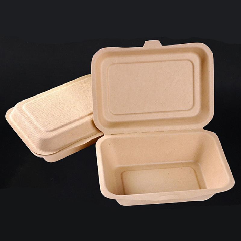 50 Stuks 600 Ml Wegwerp Hamburger Verpakking Papier Voedsel Afhalen Box Lunch Doggy Dozen Voedsel Maaltijd Prep Containers