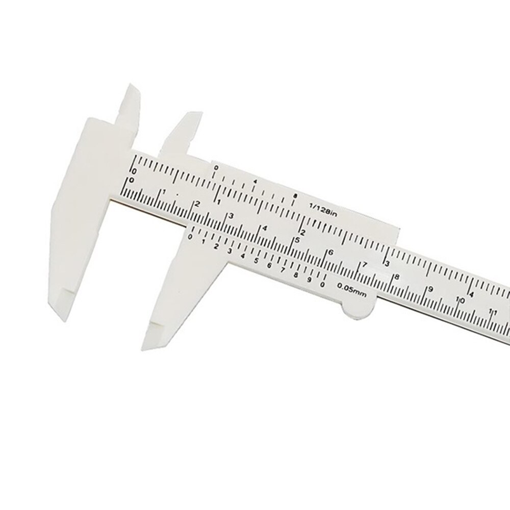 150 mm diy værktøj træbearbejdning vernier caliper metalbearbejdning mikrometer vvs model målere blænde dybde diameter måle værktøj: Hvid