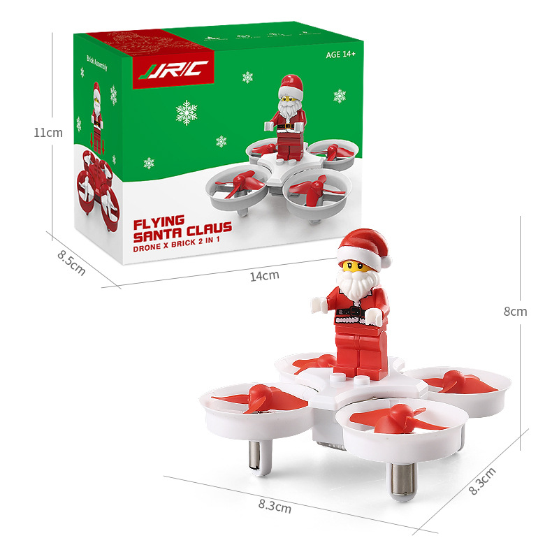 H67 Remote Control Aircraft Mini Four-axis Santa Claus Aircraft Fall and Crash Collision Christmas Series of Toys