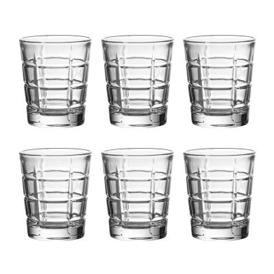 6Pcs Gesneden Patronen Shot Glass Whisky Wijn Vodka Bier Wijn Glazen Bar Club Party Cocktail Glas Home Geesten drinkware: Checkered cup