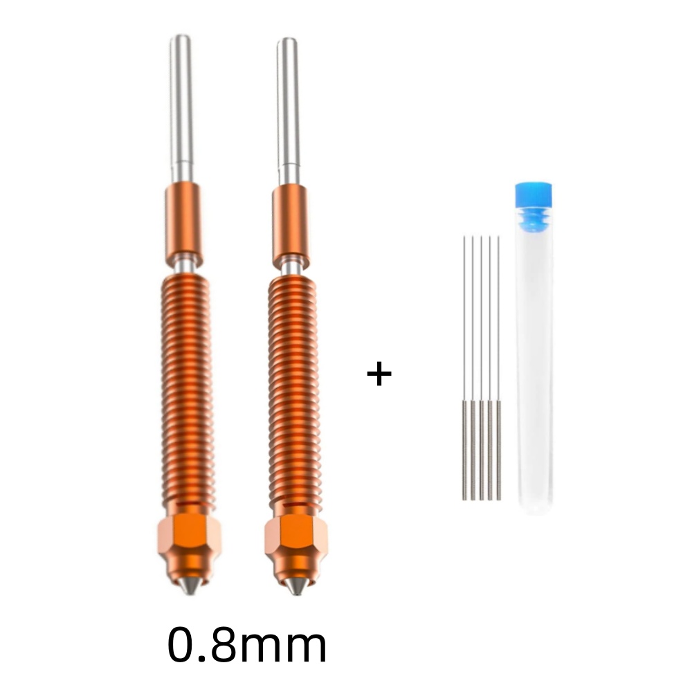 Creality "Unicorn" K2 Plus Hi Combo Kit de bico de troca rápida 0,4 mm / 0,6 mm / 0,8 mm Bico integrado totalmente metálico para K2 Plus Hi Combo: Preto
