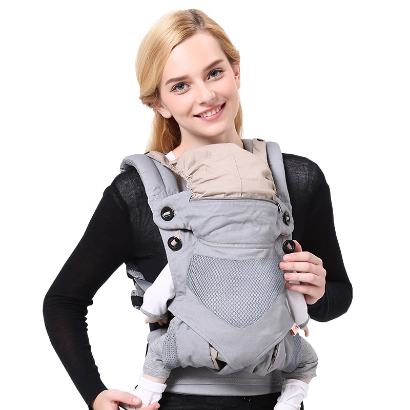 Baobaolong Ergonomische Draagzak Baby Baby Heupdrager Carrier Voorkant Kangoeroe Draagdoek Draagdoek Voor Baby Reizen