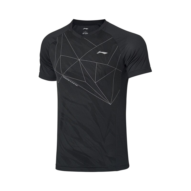 Li-Ning Men Badminton T-Shirts Competition Suits AT DRY Breathable Foldable AT._STATIC li ning LiNing Sports Tee AAYP315 MTS3148