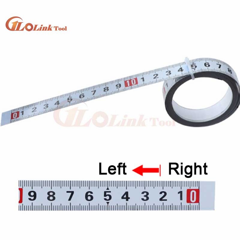 Woodworking T Track Tape Measure 12.5/16/19mm Width Metric Self Adhesive Scale Ruler for Miter Track Router Table Saw Measuring: Right to Left / 3M