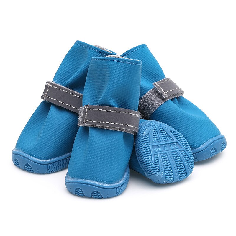 Chaussures de pluie chien imperméable pour petits chiens chaussures anti-dérapant chien de compagnie bottes de pluie pour Bichon Teddy