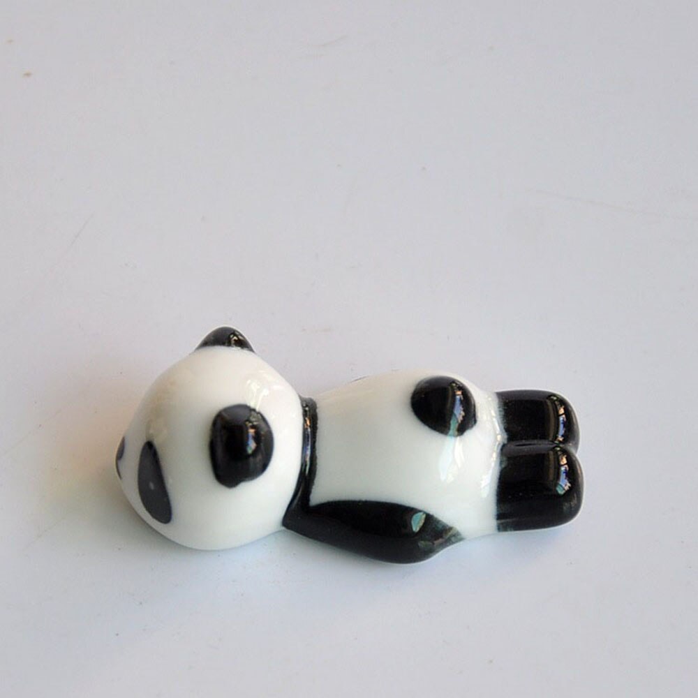 Sød tegneserie panda keramiske spisepinde holder spisepinde holder stand praktisk køkken service