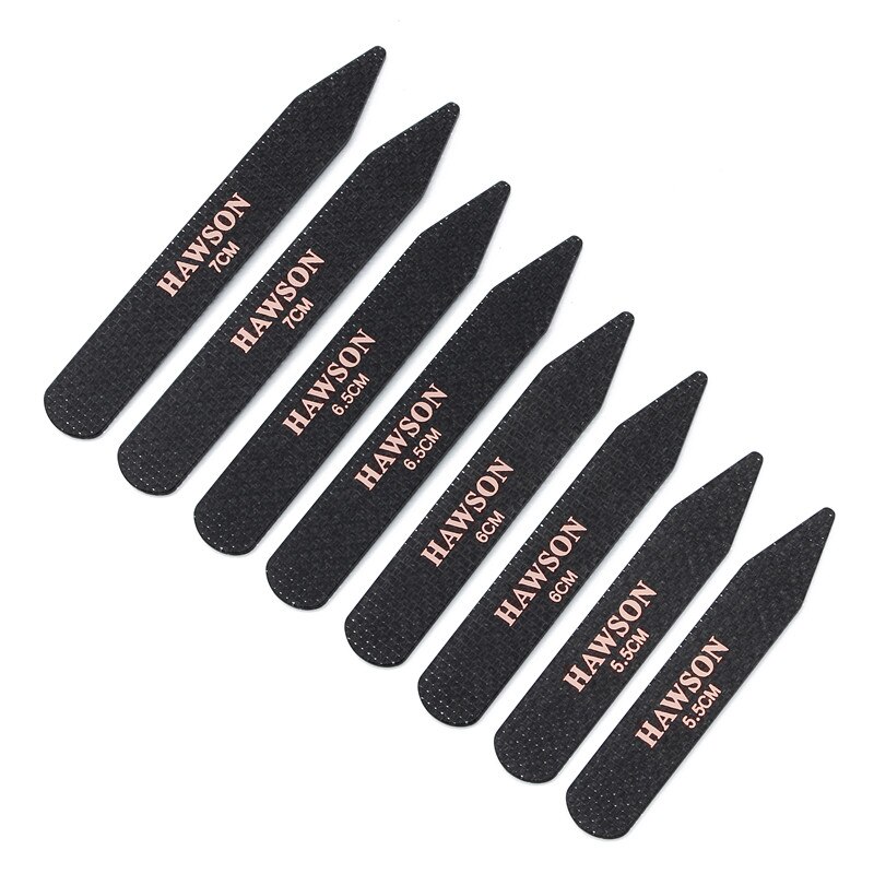 Jeden zestaw 8 sztuk dorywczo metalowa usztywniacze robić kołnierzyków koszula męska kołnierz usztywniacz z włókna węglowego usztywniacze robić kołnierzyków kije na strój biznesowy