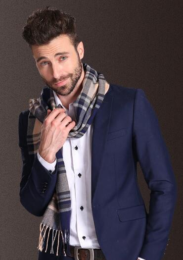Europa Mode Sjaal Sjaals Mannen Winter Warm Tartan Sjaal Business Sjaal Plaid Katoen Wraps Bufanda Foulard Szaliki Ik Chusty: 28