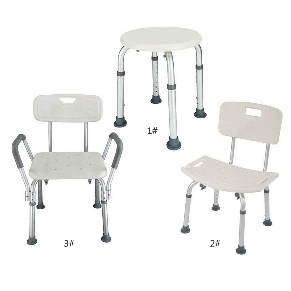 Adjustable Height Elderly Bath Tub Shower Chair Bench Stool Seat Non-slip Bath Shower Seat for Disabled Elderly Pregnant Women