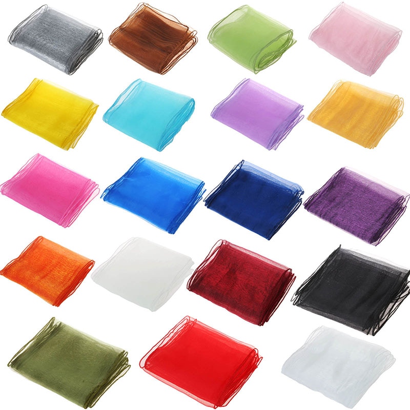 100pcs Chair Sashes Organza Chair Bows Wedding Party Supplies Christmas Valentines Decor Sheer Organza Fabric Chair Decoration
