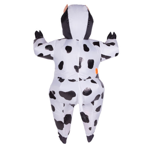 Disfraz de vaca inflable divertido para adulto, disfraz de vaca, disfraz de Mascota, disfraz de Halloween, 150 cm-200 cm