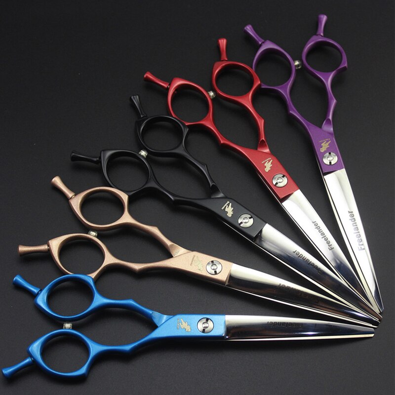 6.5inch Curved Scissor Thinning Shears Dog Scissors Pet Grooming Shear Hairdressing Tool Pet Groomer Accessory