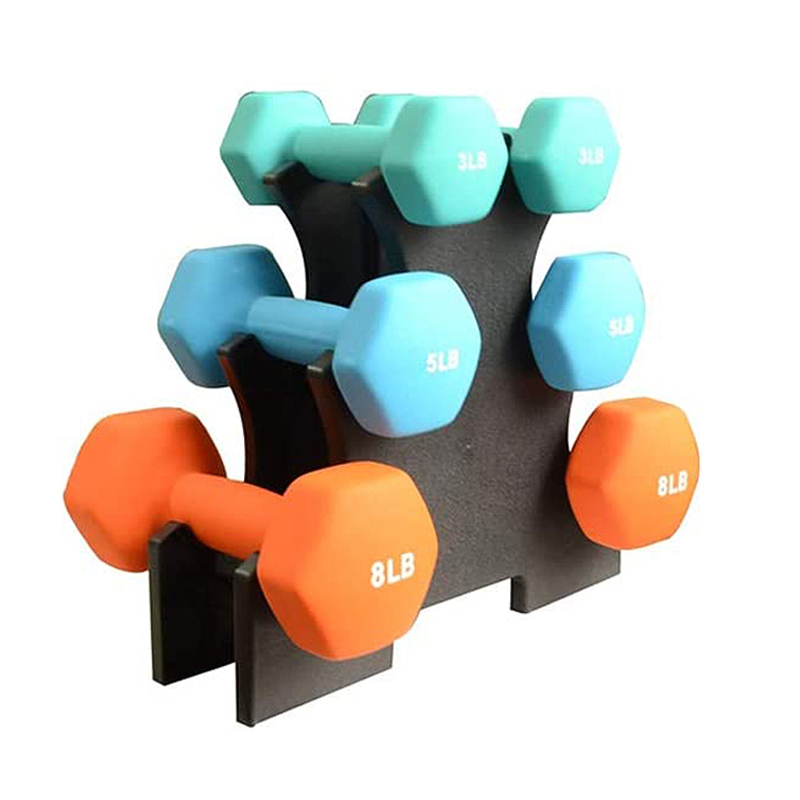 1 stk håndvægstativ stativ håndvægbeslag benformet neopren håndvægt fitness træningstilbehør indendørs træning