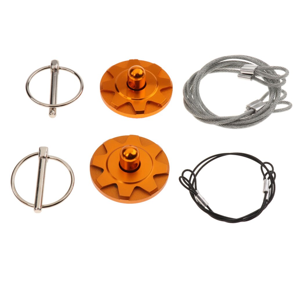 Universal Automotive Engine Hood Cover Lock Pull Line Bonnet Latch for Racing Cars